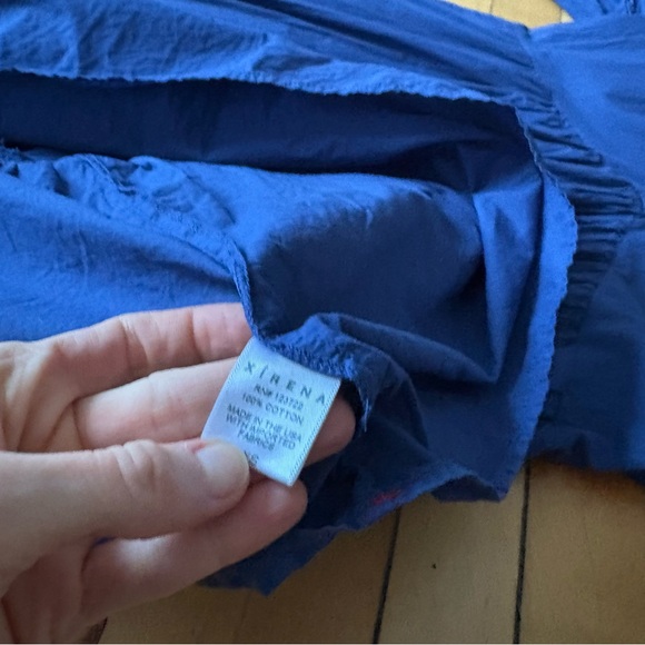 Xirena Sz XS Vie Blue Capri Cotton Tiered Midi Dress - Picture 9 of 12